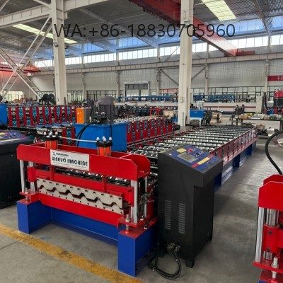 IBR 980 roof panel forming machine with stable performance, customizable speed, and durable rollers for long-term use.
