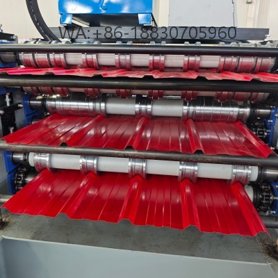 The IBR three-layer roof panel forming machine is specially designed for manufacturers who need to produce multiple profiles on one equipment. It can form IBR 686, IBR 840, and other customized profiles, making it one of the most versatile solutions in the roofing sheet industry.