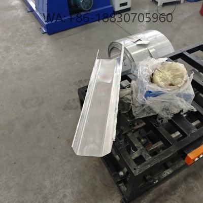 Portable mobile gutter forming machine for on-site production, compact design, easy transport. Produces aluminum/steel gutters with high precision. Customizable profiles & sizes, factory direct for roofing projects.