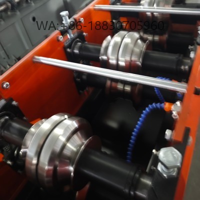 Rack Upright Roll Forming Machine, a robust upright-roll-forming-machine for storage rack uprights, high precision, customizable sizes, factory direct for warehouse racking solutions.