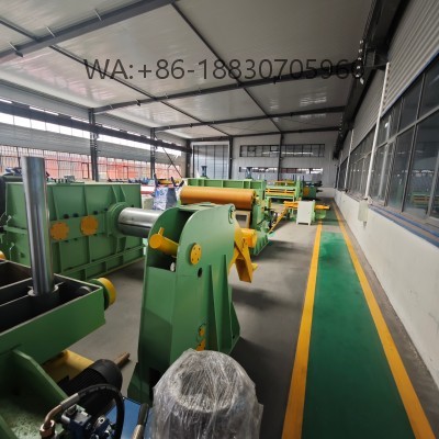 Linha-de-corte-longitudinal para processamento de bobinas de a&ccedil;o, de leve a pesada espessura, personaliz&aacute;vel para ind&uacute;strias no Brasil
