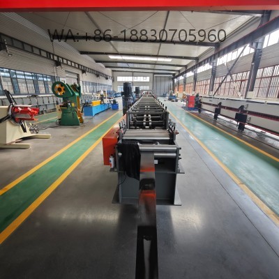 Strut-channel-roll-forming-machine for solar PV support frames, high-precision strut channel production, customizable profiles for all solar mounting systems.