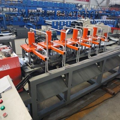 Door-frame-machine for precision metal door and window frame manufacturing, customizable profiles for construction applications, durable and high-efficiency production.