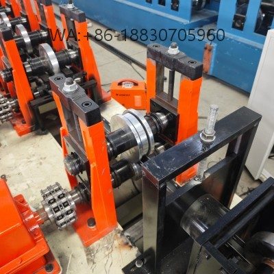 High-precision upright roll forming machine for heavy-duty warehouse pallet rack posts. Fully automatic punching & cutting. Get factory price!