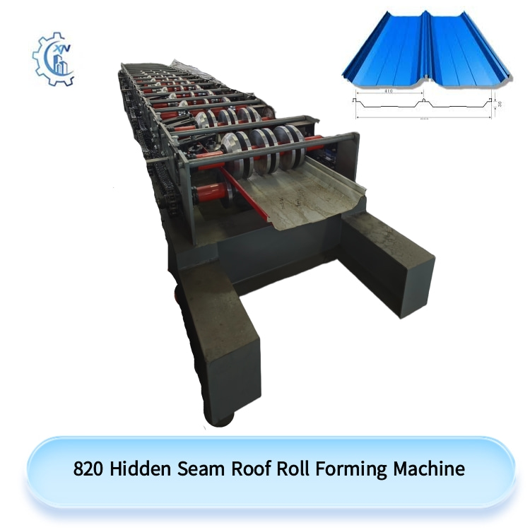 820 Hidden Seam Roof Roll Forming Machine