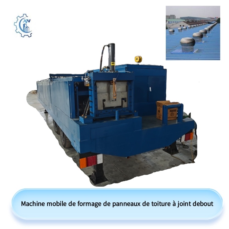 Machine mobile de formage de panneaux de toiture à joint debout