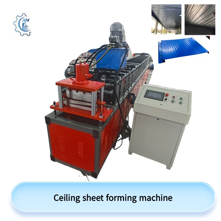 Ceiling sheet forming machine