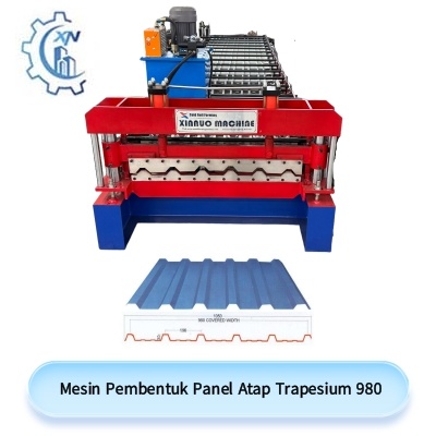 Mesin pembentuk panel atap trapesium 980