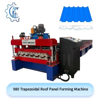 980 Trapezoidal roof panel forming machine