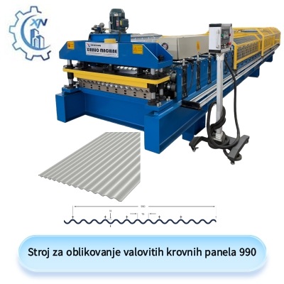 Stroj za oblikovanje valovitih krovnih panela 990