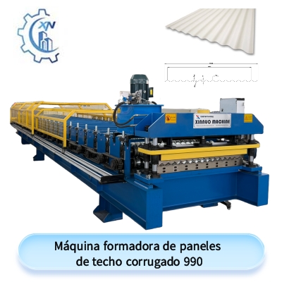 Máquina formadora de paneles  de techo corrugado 990