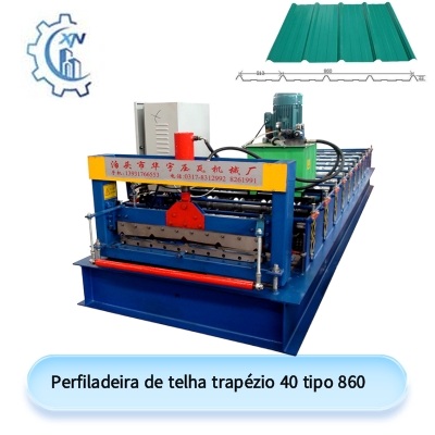 Perfiladeira de telha trapézio 40 tipo 860