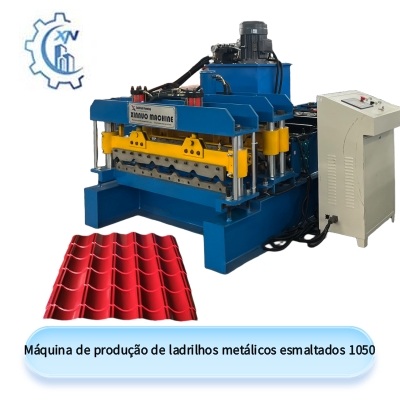 Máquina de produção de ladrilhos metálicos esmaltados 1050