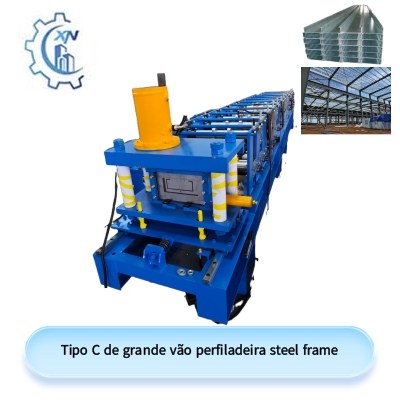 Tipo C de grande vão perfiladeira steel frame