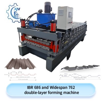 IBR 686 and Widespan 762  double-layer forming machine