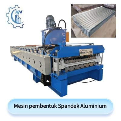 Mesin pembentuk spandek Aluminium