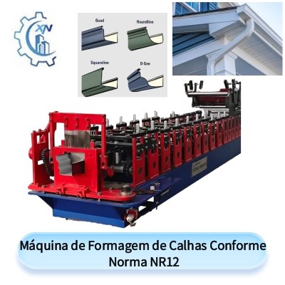 Máquina de Formagem de Calhas Conforme Norma NR12