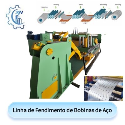 Linha de Fendimento de Bobinas de Aço
