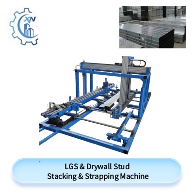 Automatic LGS & Drywall Stud Stacking & Strapping Machine