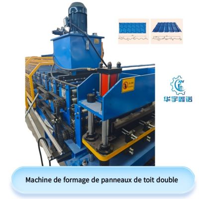 Machine de formage de panneaux de toit double