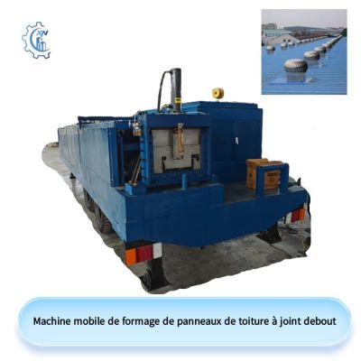 Machine mobile de formage de panneaux de toiture à joint debout