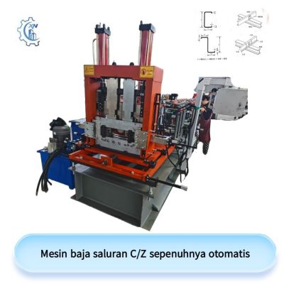 Mesin baja saluran C/Z sepenuhnya otomatis