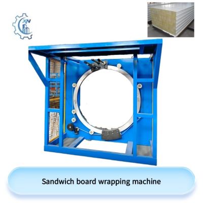 Sandwich board wrapping machine