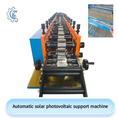 Automatic solar photovoltaic support machine