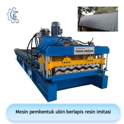 Mesin pembentuk ubin berlapis resin imitasi