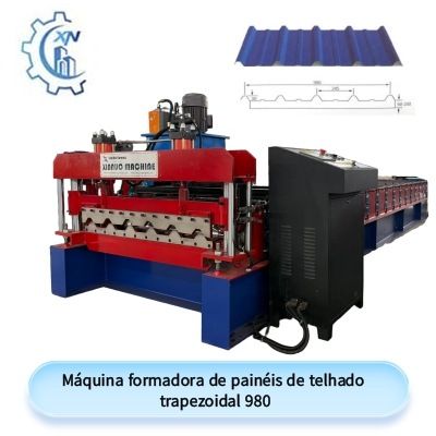 Máquina formadora de painéis de telhado trapezoidal 980