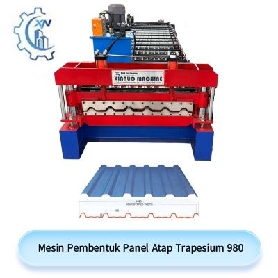 Mesin pembentuk panel atap trapesium 980