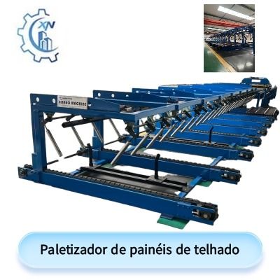 Paletizador de painéis de telhado