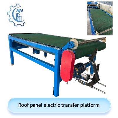 Roof panel electric transfer platform