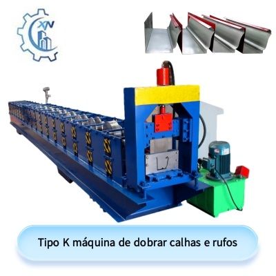 Tipo K máquina de dobrar calhas e rufos