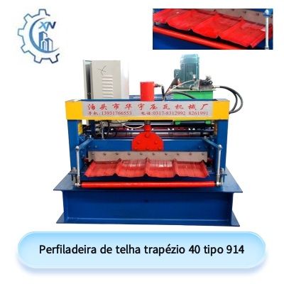 Perfiladeira de telha trapézio 40 tipo 914