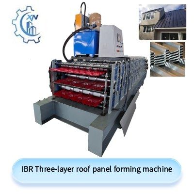 IBR Three-layer roof panel forming machine