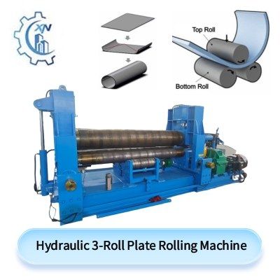 Hydraulic 3-Roll Plate Rolling Machine
