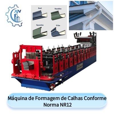 Máquina de Formagem de Calhas Conforme Norma NR12