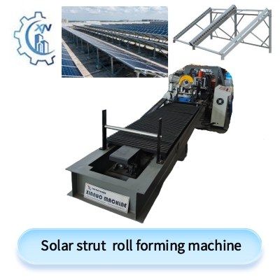 Solar strut roll forming machine
